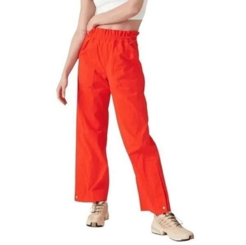 Athleta Trekkie Pants  High Rise Parachute Vermillion  orange  Size 2